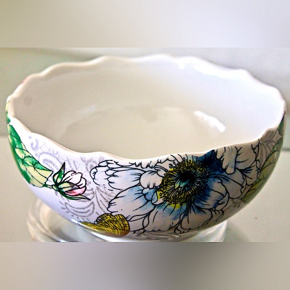 HARPER BY COVENTRY COUPE CEREAL BOWL FLORAL BUTTERFLY NEW BUTTERFLY - Picture 3 of 6